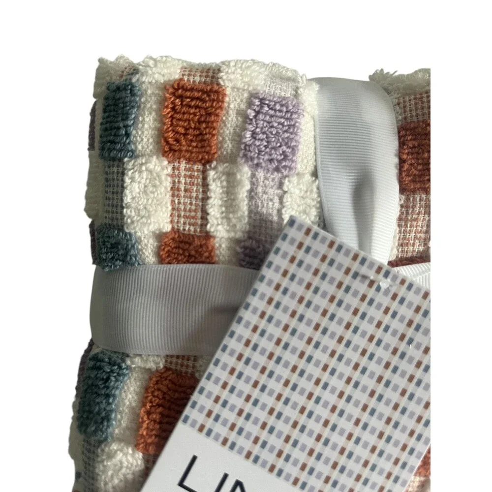 Linea Home Fiesta 8 Piece Towel Set 2 Bath 2 Hand 4 Facecloths Lilac Spice